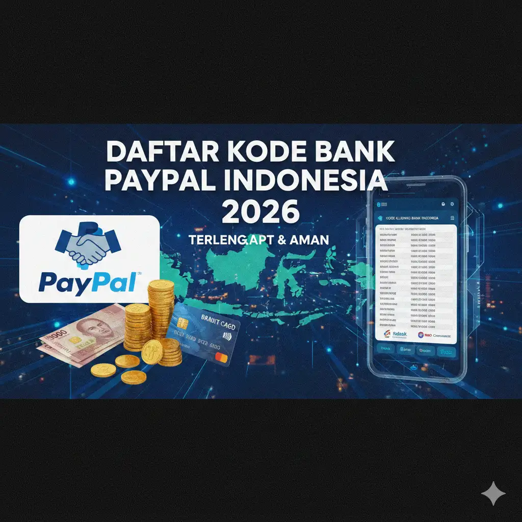 Daftar Kode Bank PayPal Indonesia Terlengkap 2026