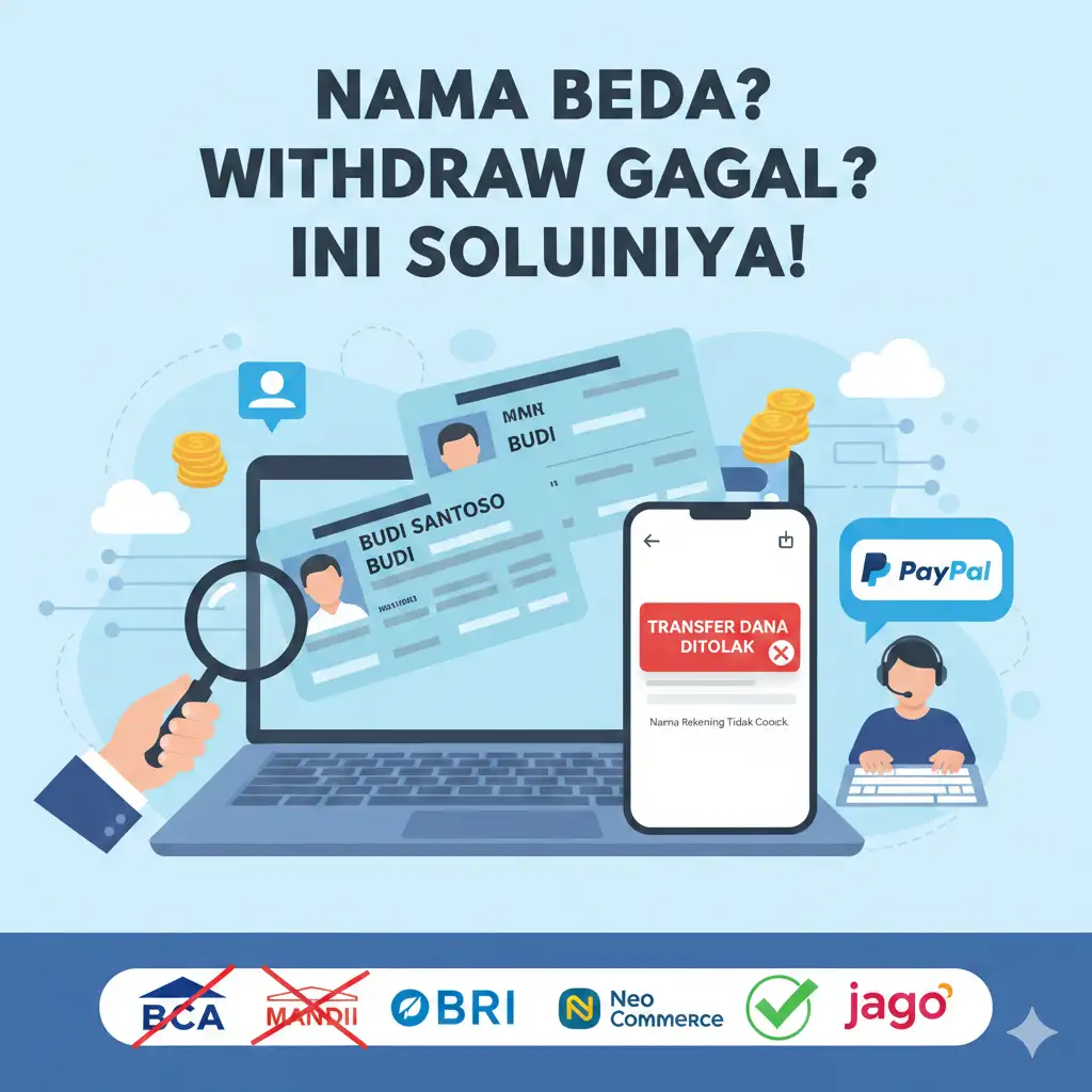 Kenapa Withdraw PayPal Gagal Padahal Kode Bank Sudah Benar?