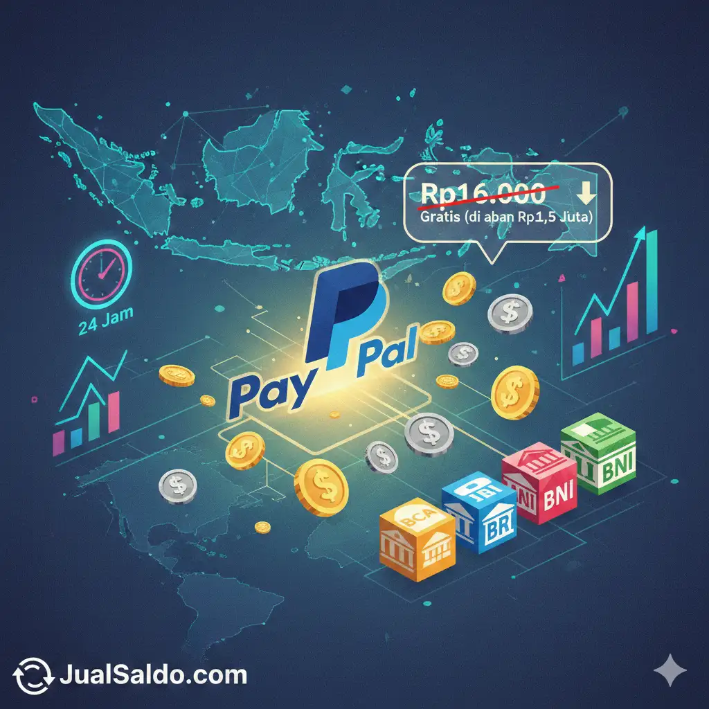 Minimal Tarik Saldo PayPal ke Rekening Bank Indonesia